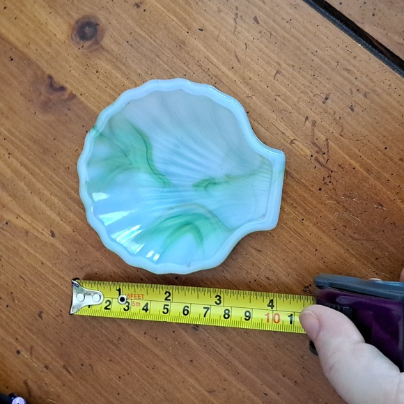 Vintage Slag Glass Trinket Dish - Picture 5 of 5